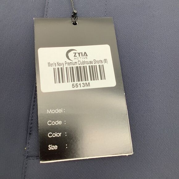 Zyia Active Mens Premium‎ Clubhouse Shorts Navy Blue Size Medium NWT - Picture 8 of 8